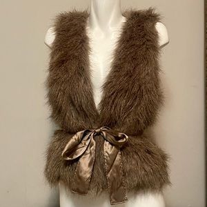 J.Crew Faux Fur Vest size M